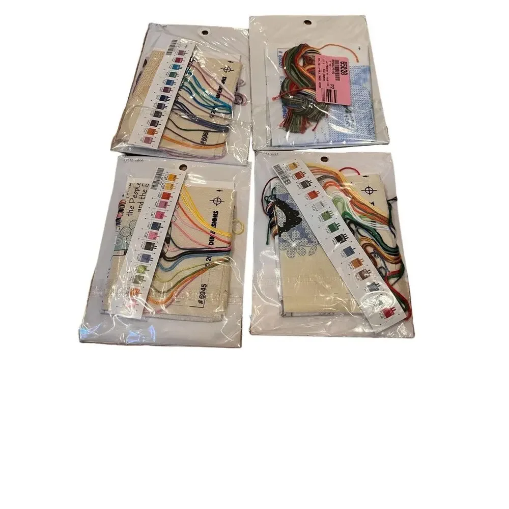 Lot 4 Dimensions Mini Stamped Cross Stitch Kit 7